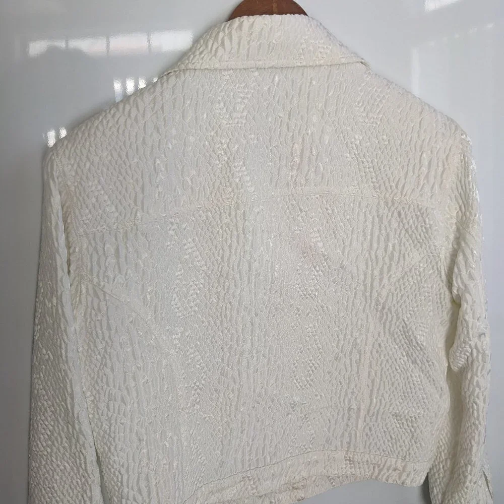 MSK Ladies Light Weight Jacket Cream color Fully Lined